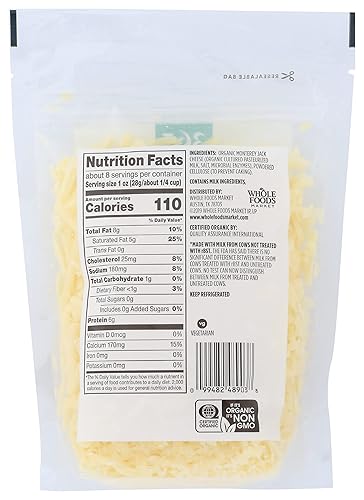 Miniatura 2 de 365 by Whole Foods Market, Monterey Jack Shred Organic, 8 onzas