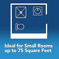 Vista 6 de Broan-NuTone® Roomside Series - Ventilador de escape de baño con altavoz Bluetooth con luz LED, 70 CFM 2 Sones, ENERGY STAR