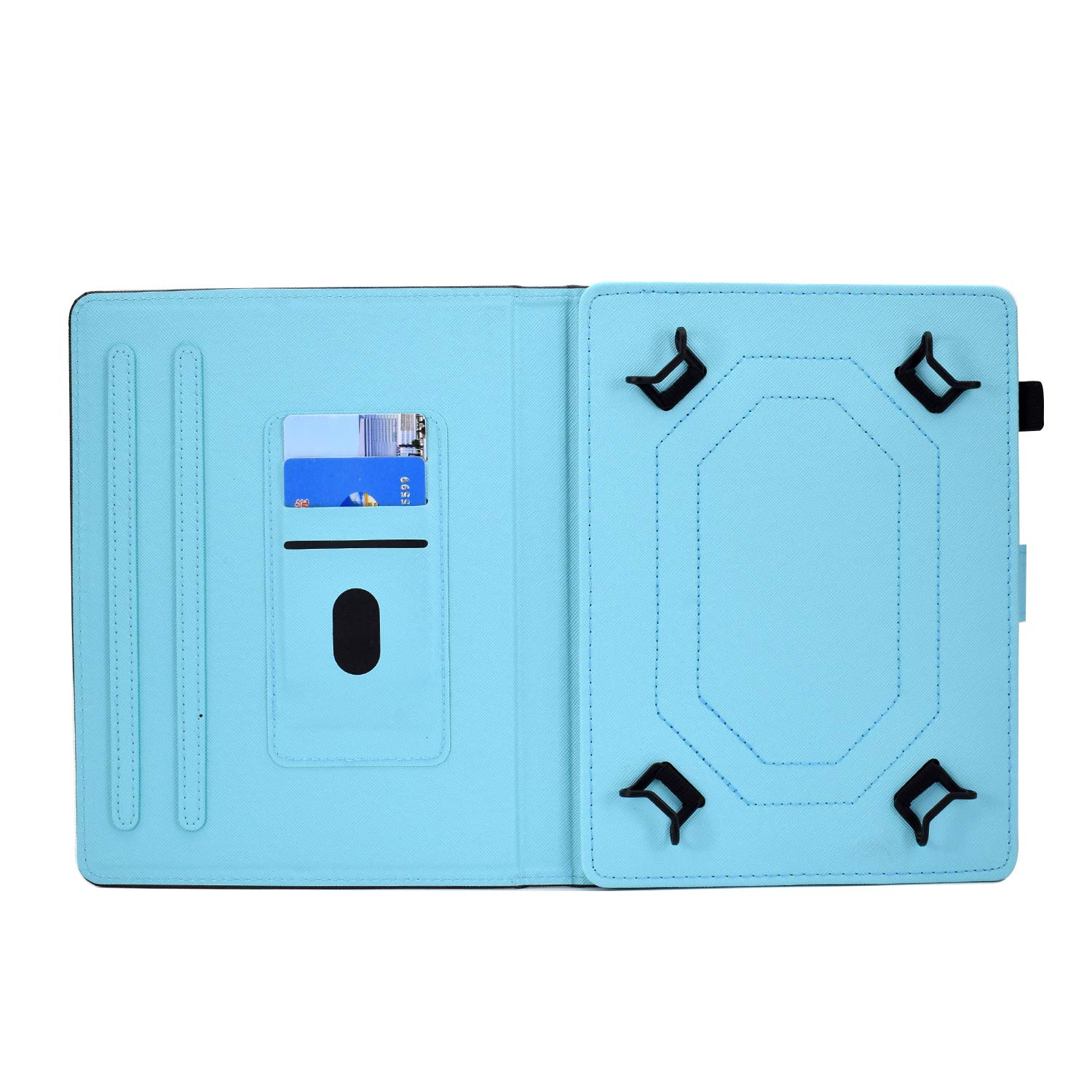 GLANDOTU Custodia Per Huawei MediaPad T3 10 (9,6 Pollici), Con Portapenna, Super Leggera, In Pelle PU, Cover Protettiva Per Huawei Mediapad T3 10 (rosa Farfalle - Foto 5