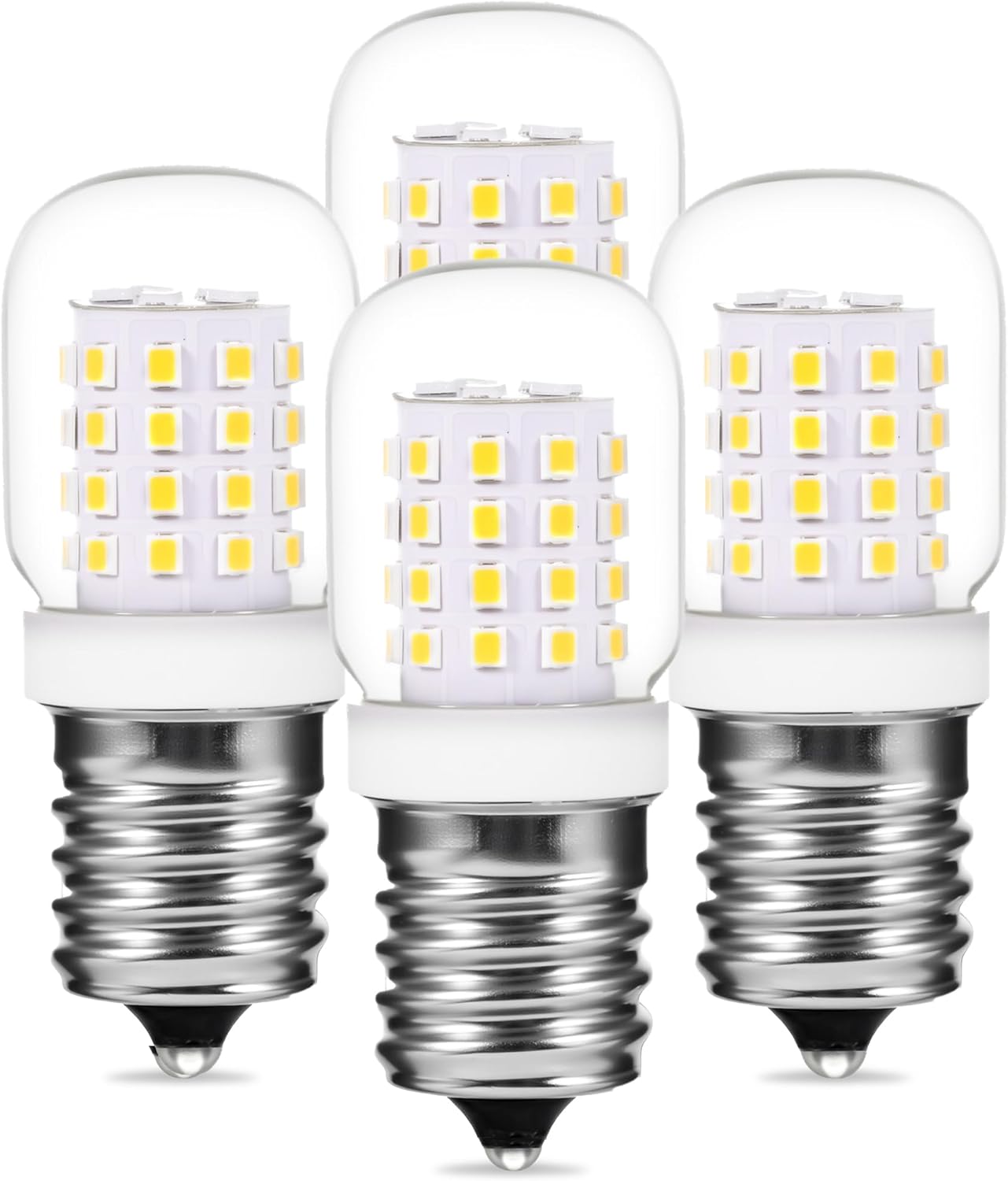 E17 LED Microwave Light Bulb Under Hood 3W 380LM 40W Appliance Bulbs Incandescent Equivalent 125V for 8206232A Microwave Range Hood T7 Refrigerators Appliance Oven (Daylight White, 2 Pack)