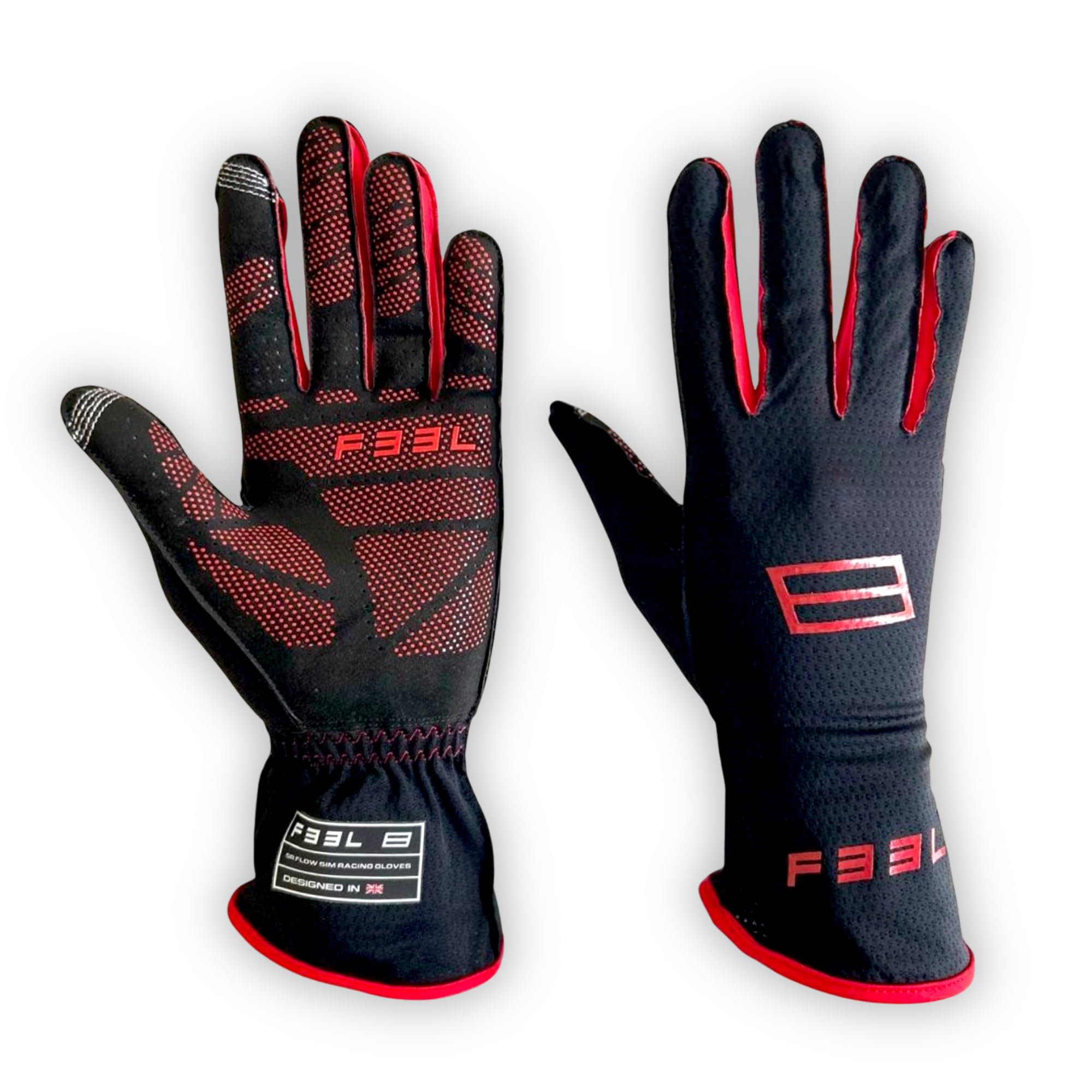 F33L Guanti da corsa SR Flow Agile Sim, palmo ultra leggero con impugnatura morbida