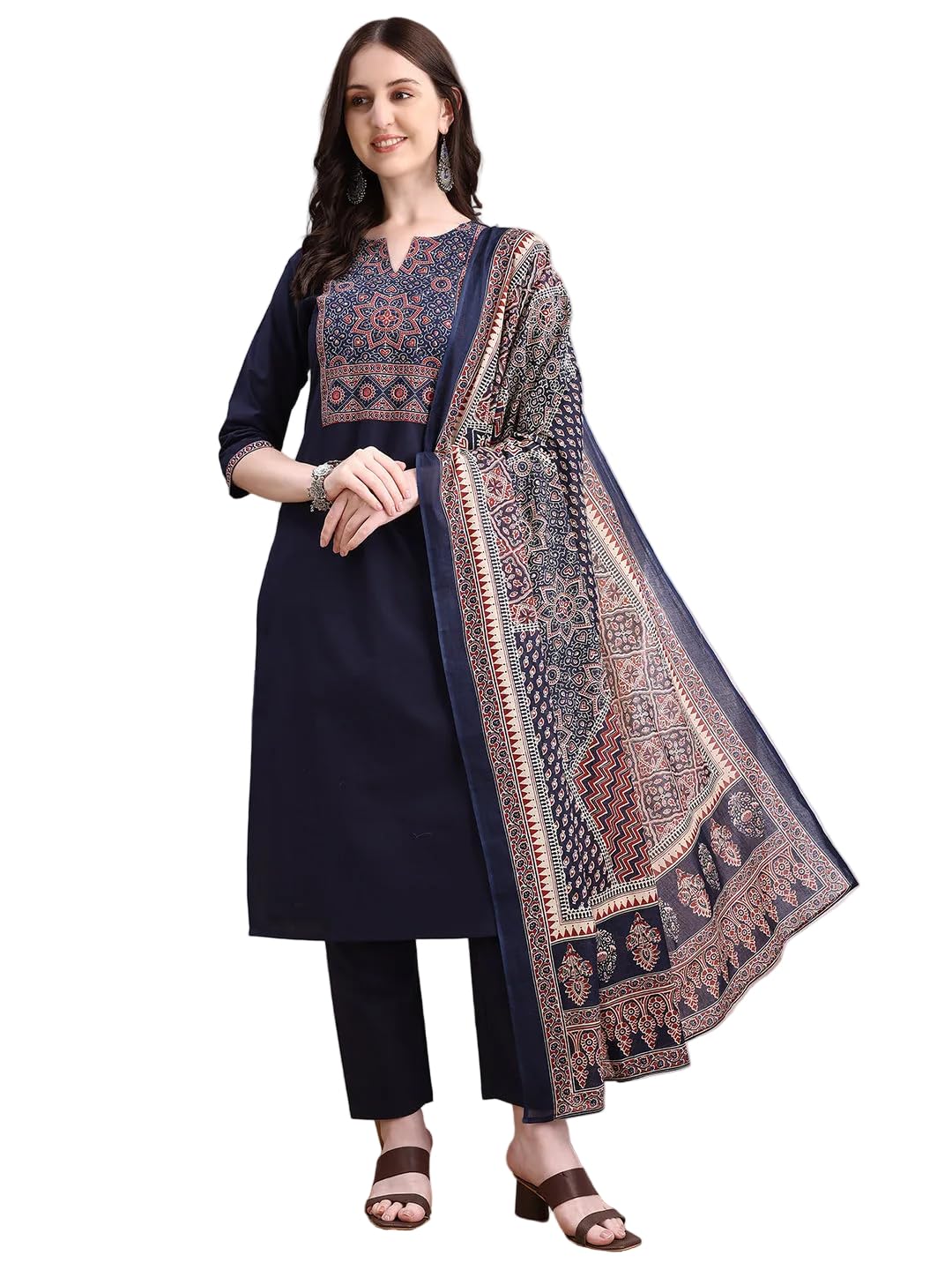 Berrylicious Embroidered & Ethnic printed Kurta with Pant & Printed Dupatta - Review, Price and Buying Guide