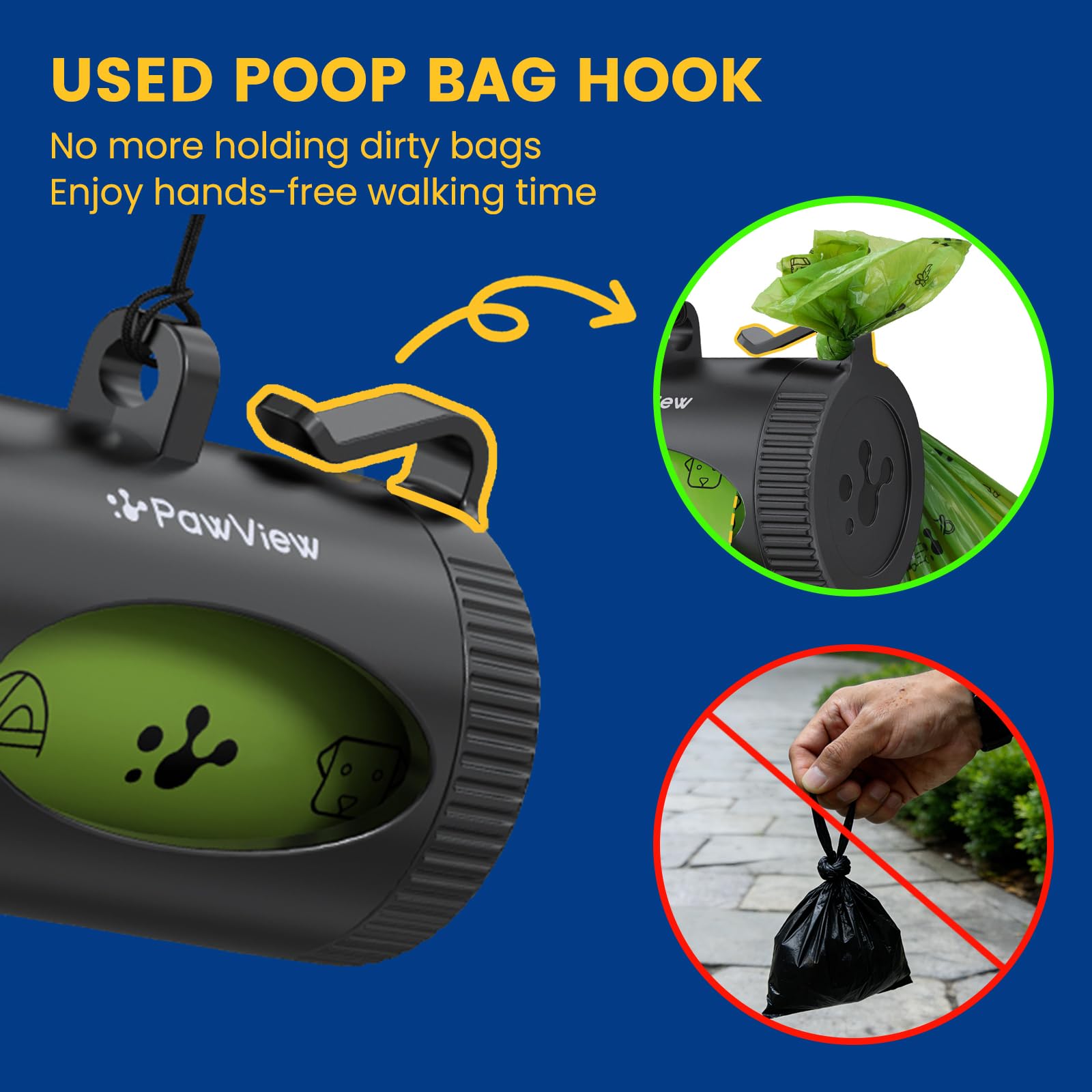 Dispensador inteligente de bolsas para excrementos de perro