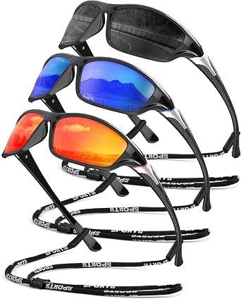 Polarized Sunglasses Men Sports Sunglasses for Men UV400 Sunglasses for Driving Golf Cycling Fishing Running