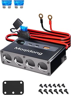 12V/24V KFZ Verteiler mit 15A Sicherung 4-Fach 12V Steckdose