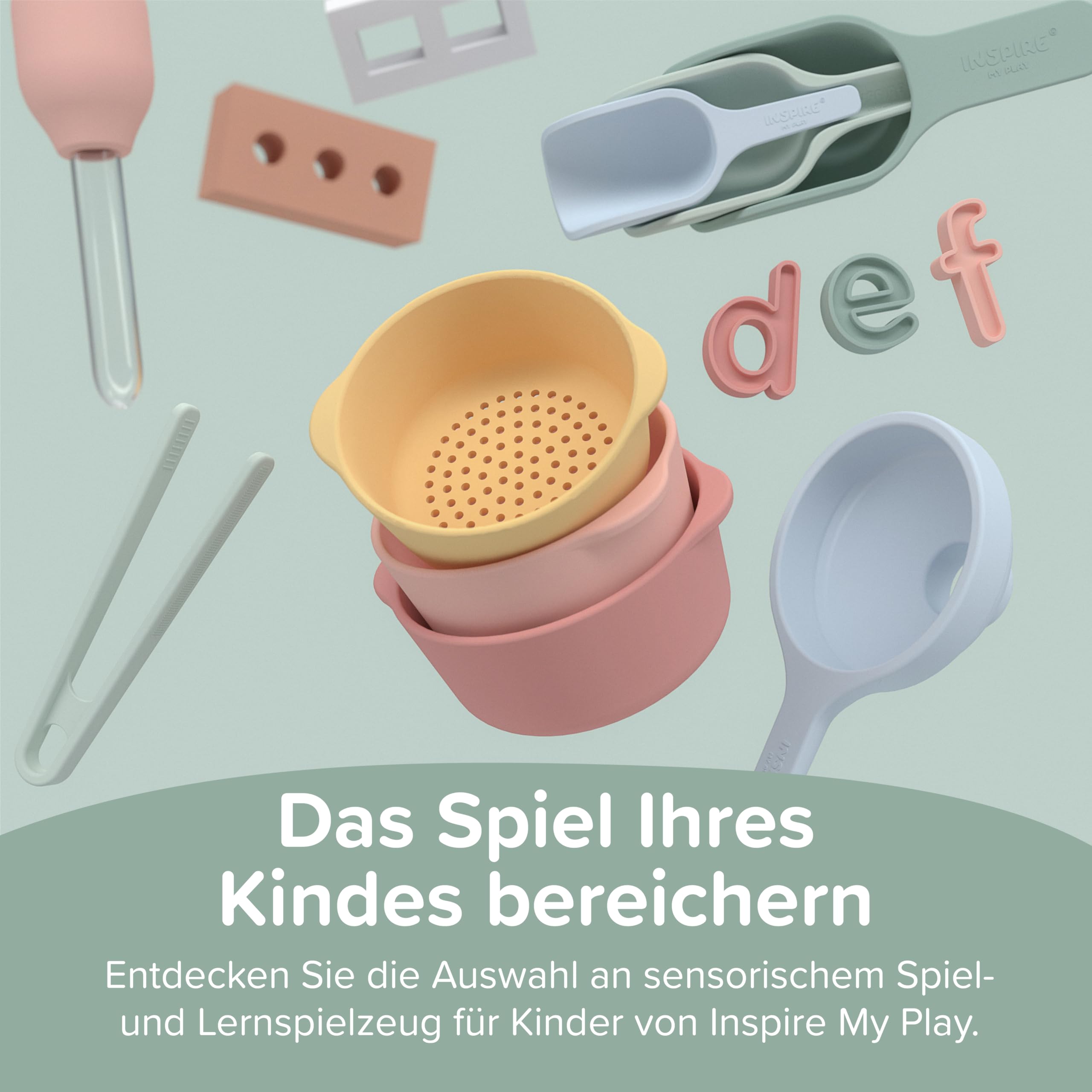 Inspire My Play Lila Tuff Tray Zubehör-Starter-Kit – Sensorische Tablett-Füllungen Spielzeug – Zubehör für chaotisches Spielen
