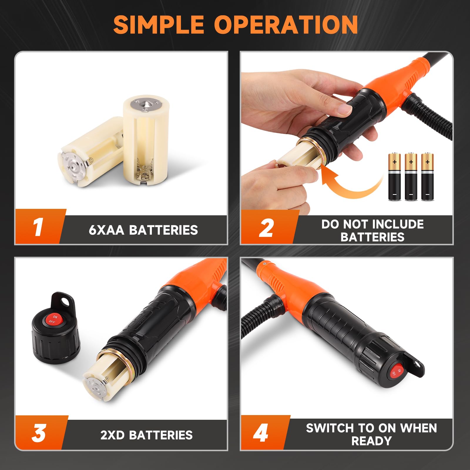 Aofesel Pompa Portatile Multifunzione per Trasferimento Liquidi a Batteria, Pompa Fino a 9 Litri (2,4 GPM) al Minuto, Pompa Portatile per Benzina, Diesel, Acqua, Carburante