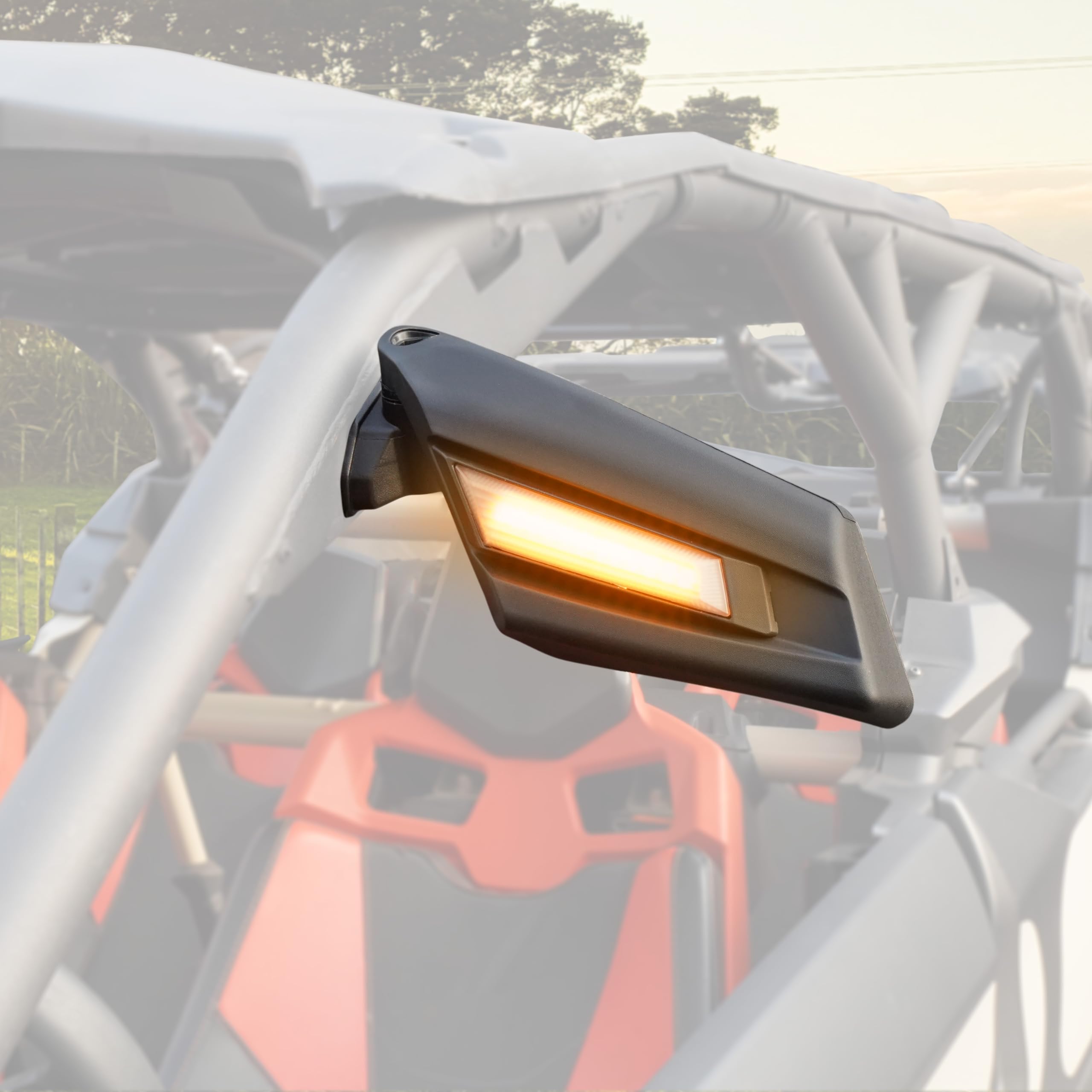 Amazon.com: SAUTVS Side Rear View Mirrors with Light for Can Am