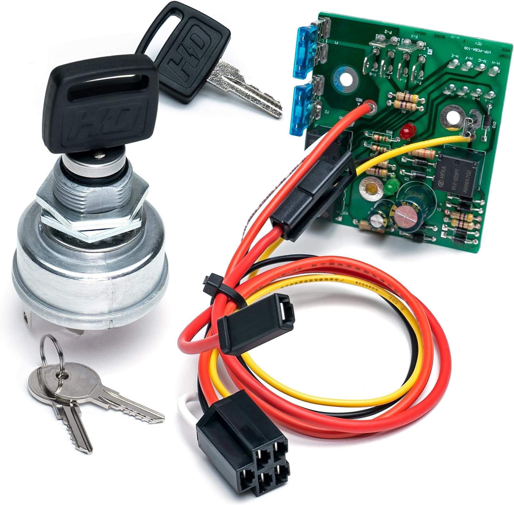 AM132500 Ignition Module Key Switch OEM Upgrade Fits John Deere GX255 GX325 GX335 GX355, GT225 GT235 GT245, LX255 LX266 LX277 LX279 LX280 LX288 LX289, 325 335 345 355D Tractors w/ 3 Keys