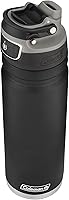 Coleman Autoseal FreeFlow 24oz Insulated Stainless Steel Water Bottle - Leak-Proof, Keeps Cold 31 Hours, Black