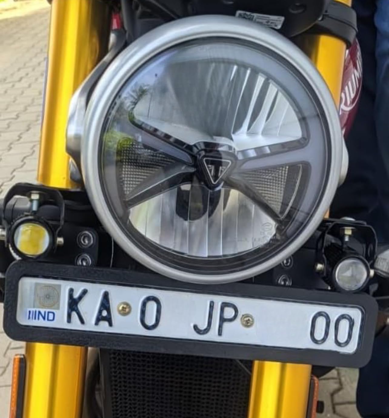 S4-Tech Front Number Plate Clamp for Triumph Speed 400| Triumph Scrambler 400X | (Black) (B0D8G7NNCZ) Amazon Price History, Amazon Price Tracker