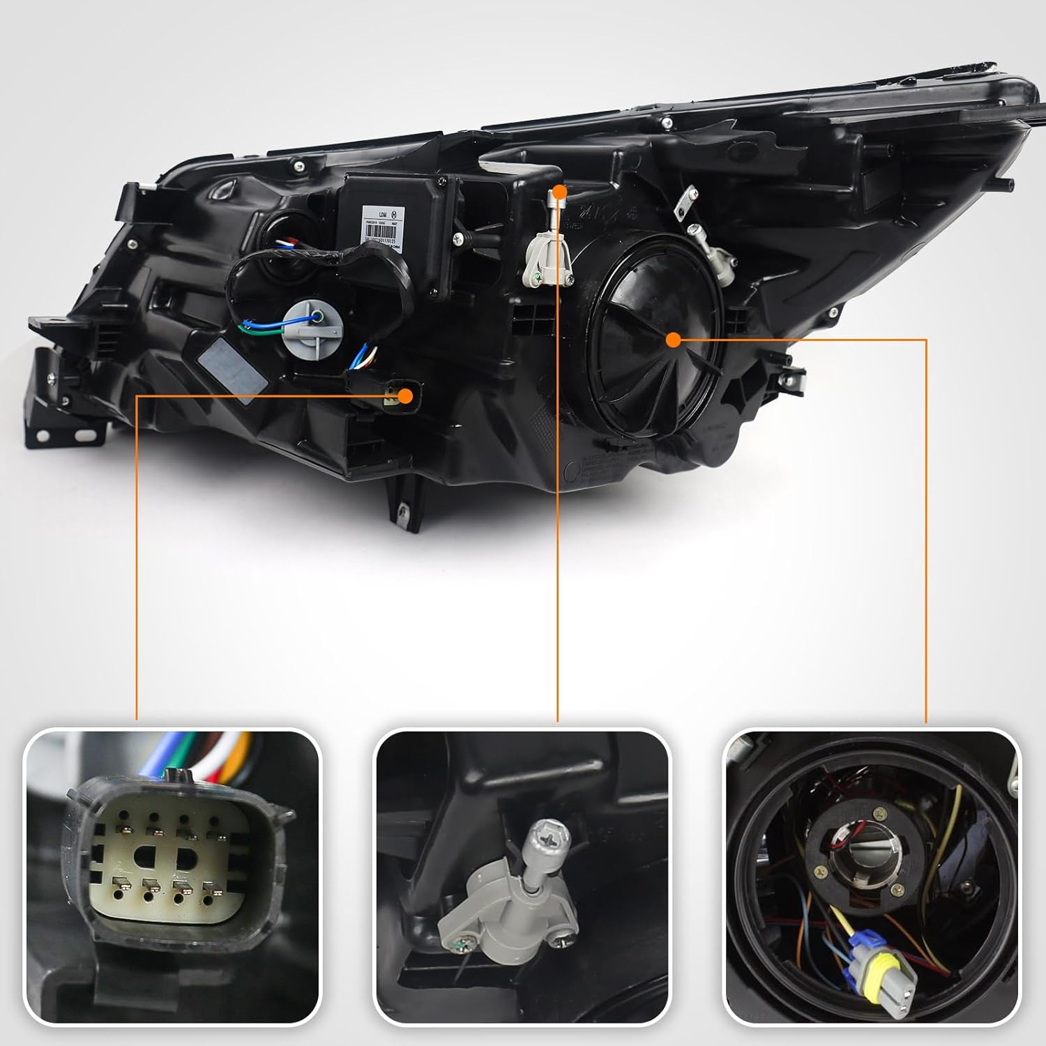 FIONE Headlights Assembly Compatible with Buick LaCrosse 2014 2015 2016 Factory Headlamps Front Light Right Passenger Side RH