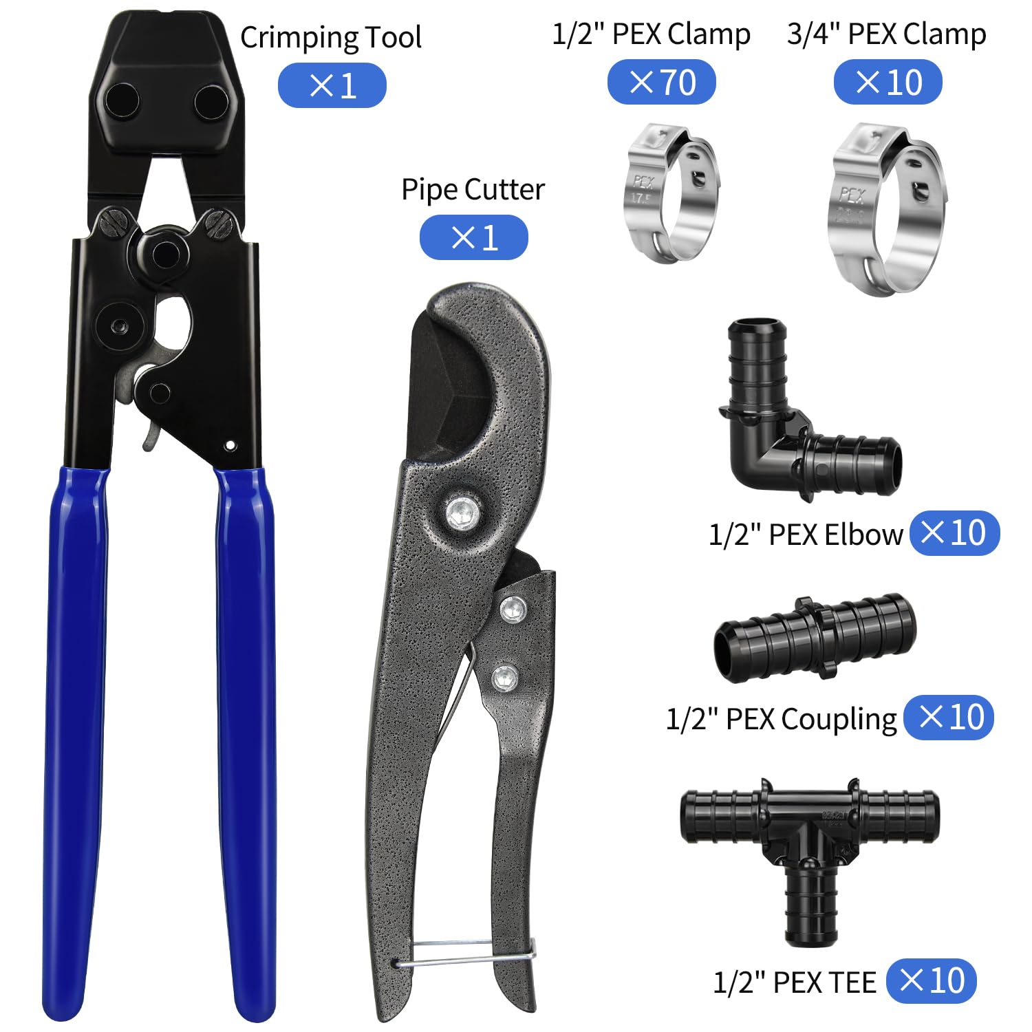 PEX Cinch Clamp Tool Kit - 3/8" to 1" -2 PEX Cinch Clamp Tool Kit - 3/8" to 1" -2