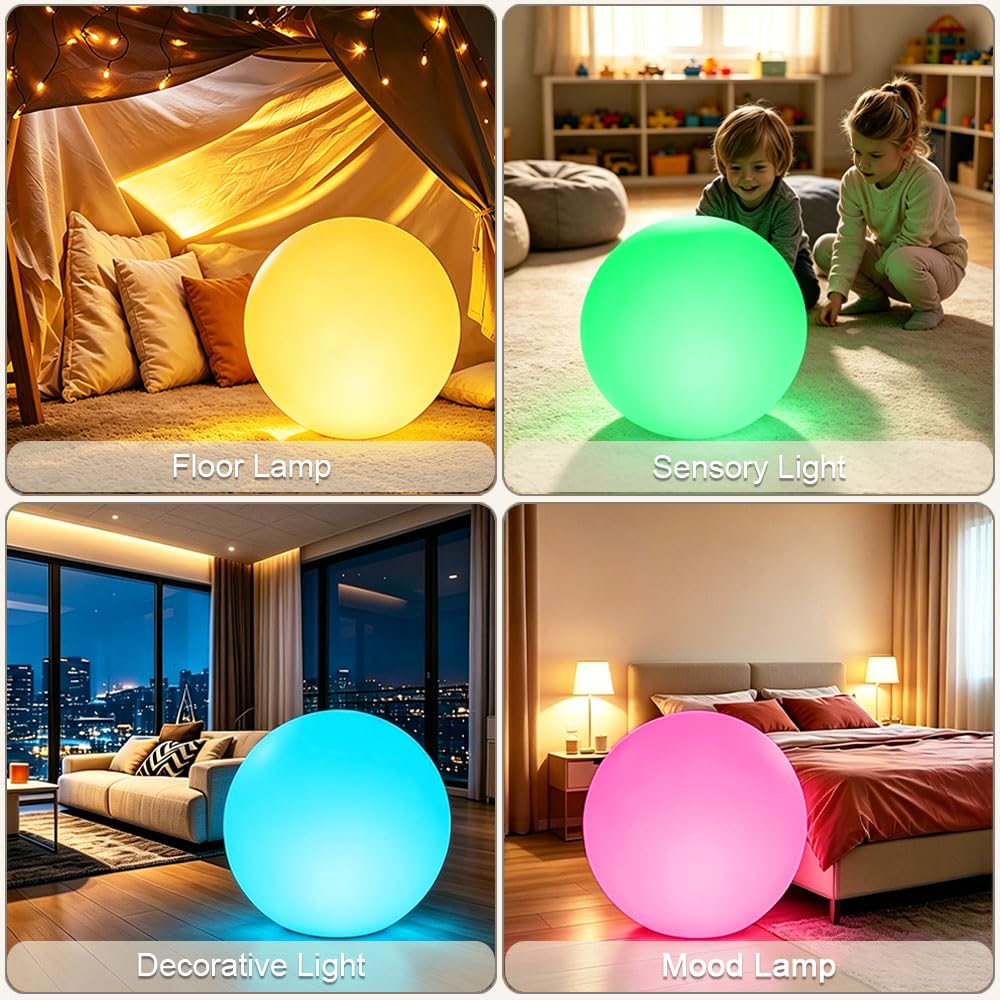 Amazon.co.jp : 20インチ LED 光るボールライト 大型 充電式 地球儀