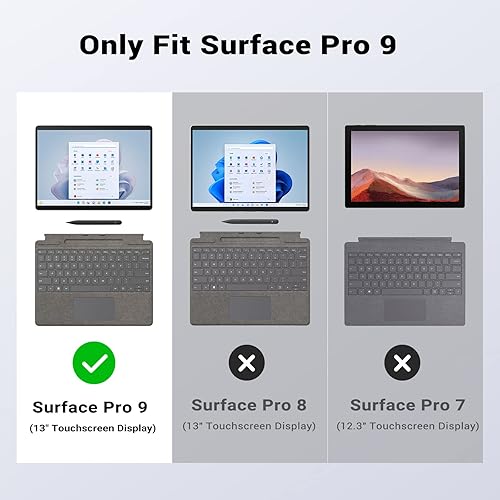 Miniatura 2 de MoKo Funda con 2 protectores de pantalla mate para Microsoft Surface Pro 111098X 13 pulgadas 2022 - Funda protectora resistente todo en uno
