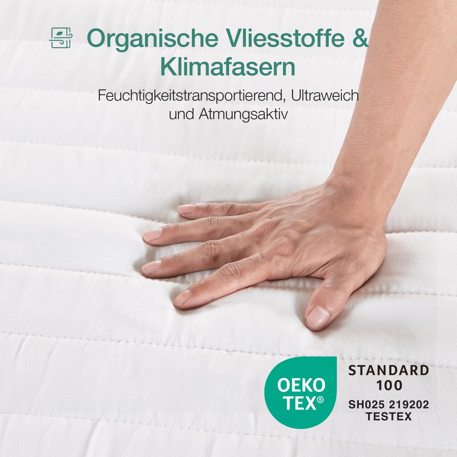 Novilla Matratze 140x190 H3/H2 7-Zonen Kaltschaummatratze mit Atmungsaktive Bambus-Schaum 60°Waschbare Bezug Öko-Tex CertiPUR US Rollenmatratze 18cm Mittel