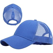 Caps Mens Womens Snapback Trucker Hat Baseball Cap Sun Hat Mesh Ponytail Cap