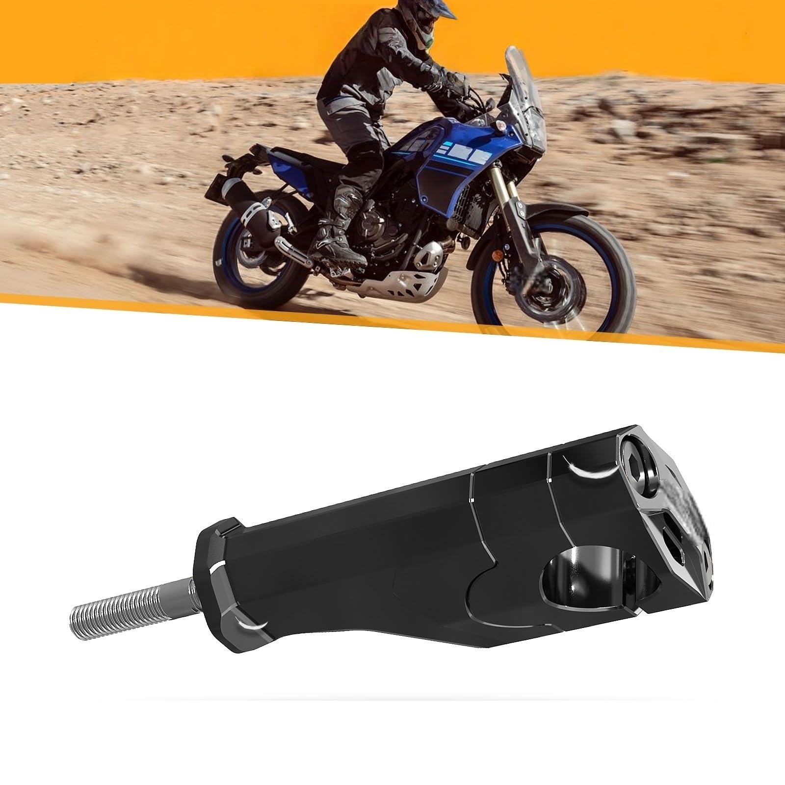 Podstawki Kierownicy 20mm Podwyższenie Uchwytu Pasuje Do Yamaha Tenere 700 /Rally Edition 2019 2020 2021 2022 2023 2024 Zacisk Wspornika Kierownicy Riser zacisk Adapter