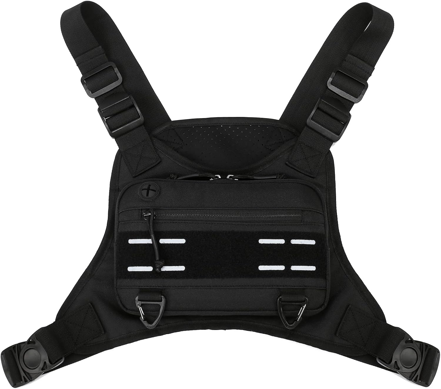 CamGo Tactical Outdoor Sports Chest Bag for Men, Molle EDC Vest Chest Pack for Sports Running Hiking Workout