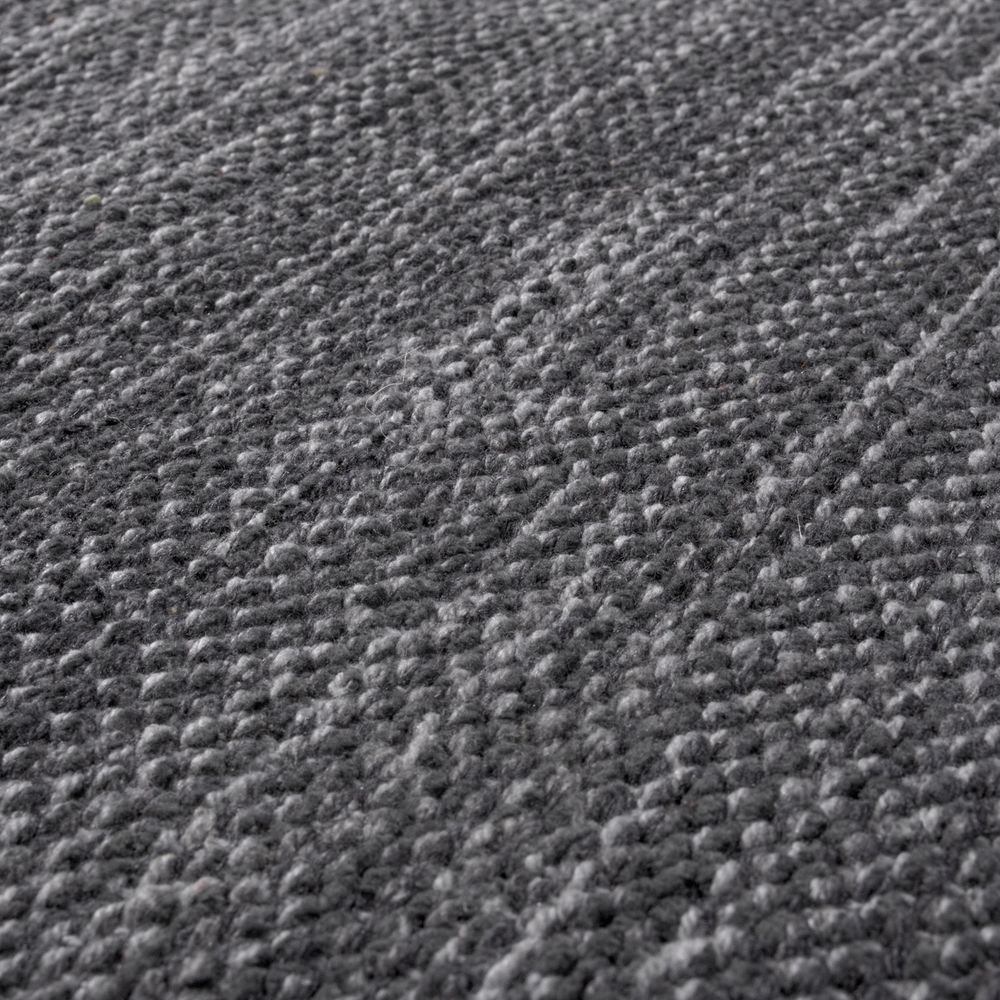 Paco Home Tapis Salon Nature Franges Moderne 100% Coton, Dimension:160x220 cm, Couleur:Gris