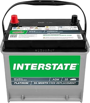 - Automotive Battery 12V 55Ah (Group Size 35) 650CCA SLI AGM Auto Battery Replacement for Cars, SUVs, Sedans, Trucks (MTX-35)