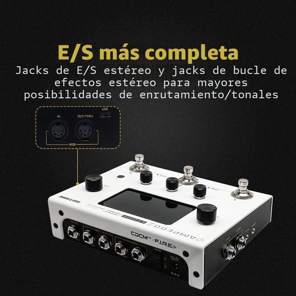 HOTONE Procesador multi FX para guitarra, bajo, pedal de efectos, pantalla táctil, modelado, gabinetes IR, simulación