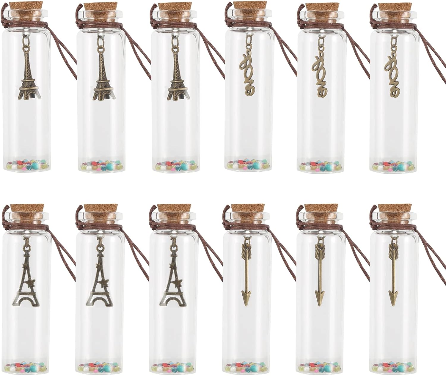 Mini Glasflaschen Mit Korken - Kreativ-Set Für Bastler