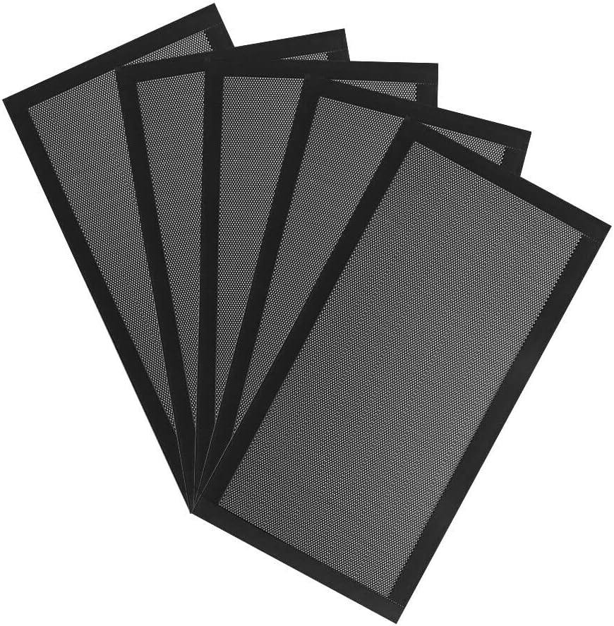 PVC+Magnet Computer PC Dustproof Cooler Fan Accessory Cover Dust Filter Mesh Accessories 12 * 24cm US