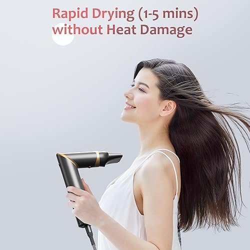 Miniatura 4 de Cepillo secador de pelo para peinado 5 en 1 sistema de peinado y secado, 110,000 RPM Auto Air Wrap Juego de cepillos de aire caliente para secado