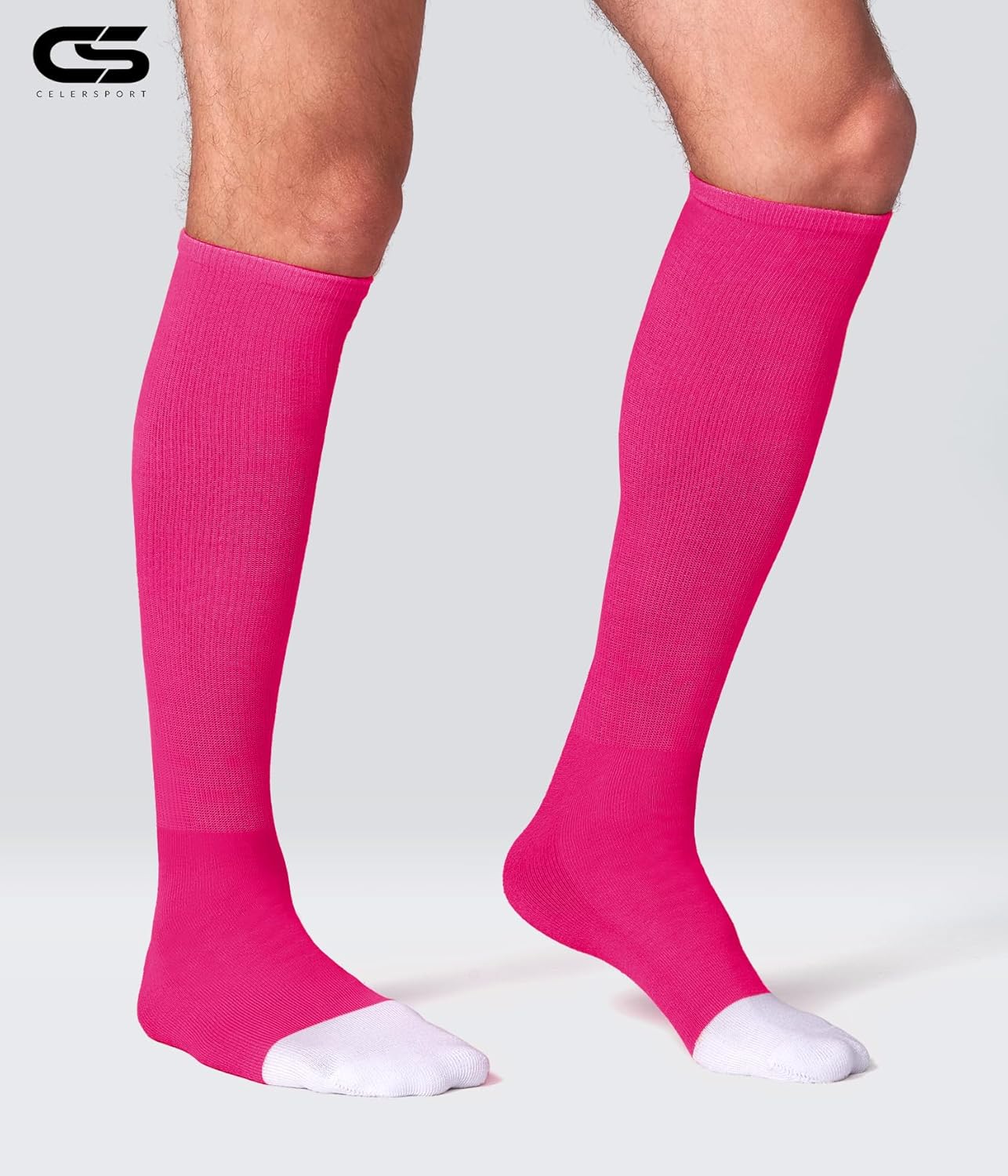 CS CELERSPORT 2/3 Pack Baseball Soccer Softball Socks for Youth & Adult Multi-sport Tube Socks - Image 2