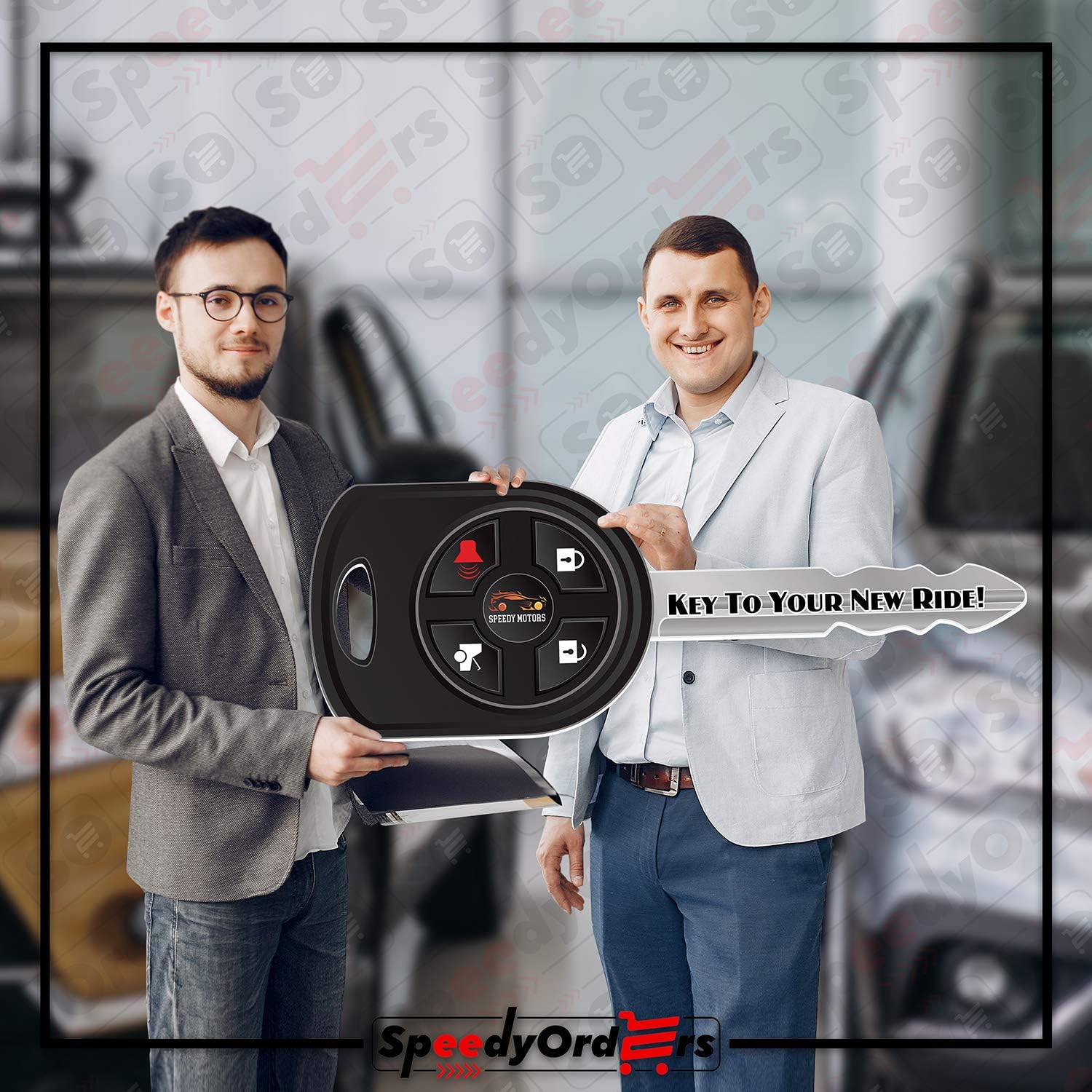 Giant Car Key Shaped Prop, Giant Key Prop Size 34x13, Car Dealership Photo Booth, Custom Car Marketing Supplies, New Car Keys Gift for Buyers