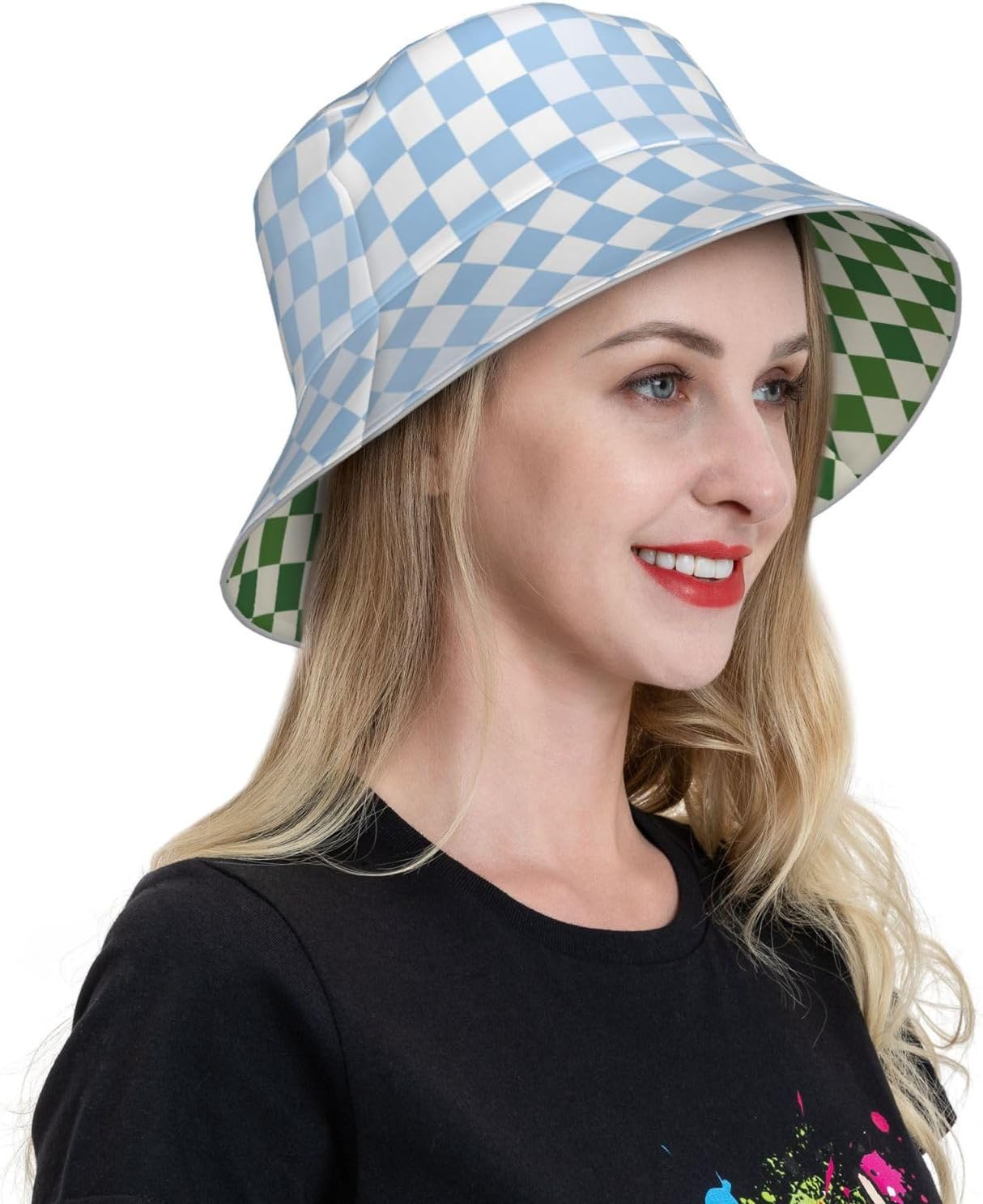 Bucket Hat Double-Side-Wear Reversible Sun Hat Beach Travel Hiking for Women Men