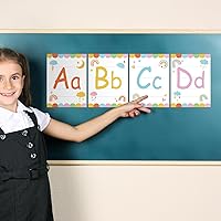 Vista 6 de Juego de 36 tablones de anuncios con números del alfabeto bohemio, tarjeta del alfabeto ABC y tarjeta de números del 0 al 9, decoración de pared