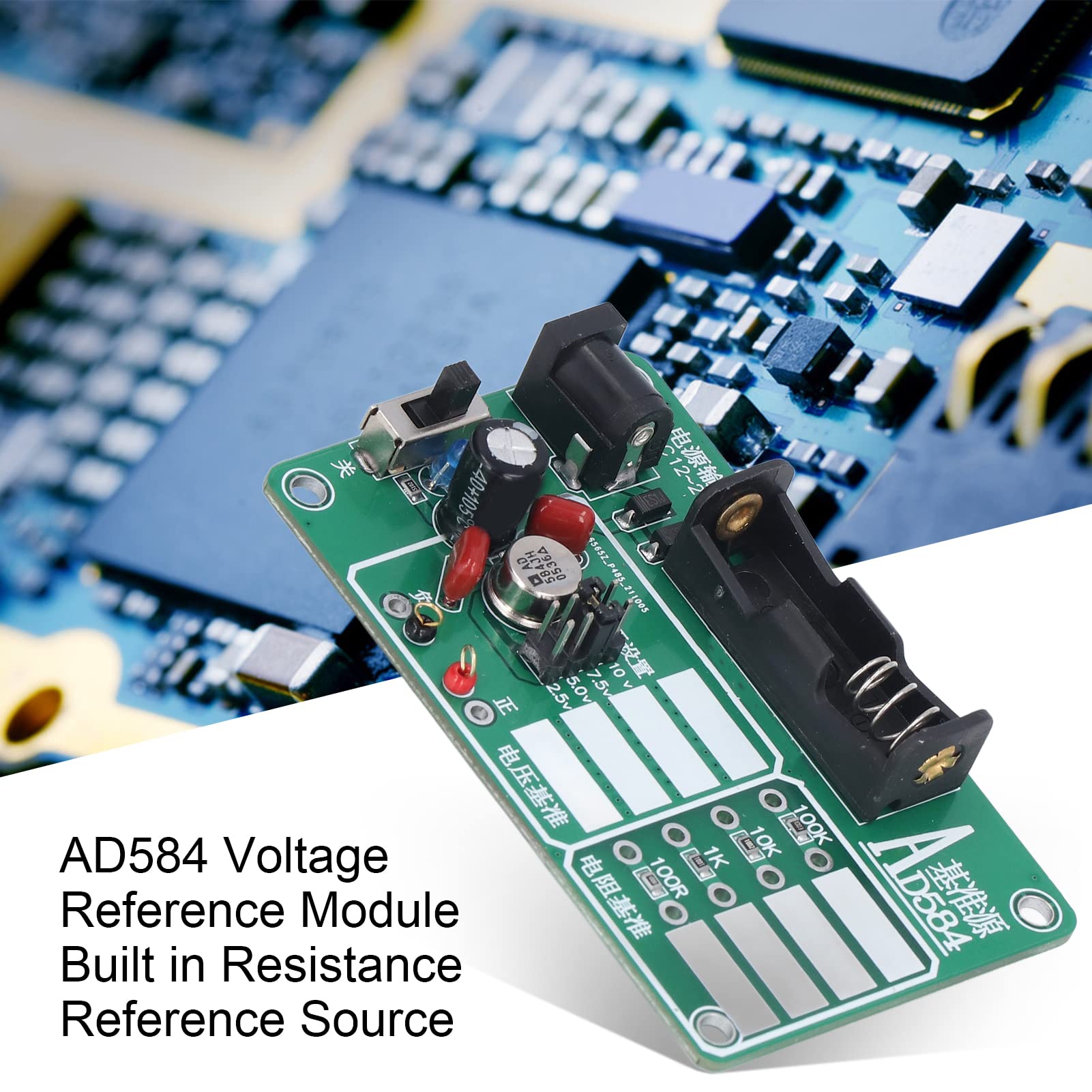 PCB AD584 Reference Voltage Source 10V AD584KH Voltage Reference Board Calibration for Multimeter Voltage Filter PCB AD584 Reference Voltage Source 10V AD584KH Voltage Reference Board Calibration for Multimeter Voltage Filter