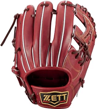 ZETT BPROG541 Hard Baseball Glove Gloves, Pro Status, for Infielders, Second and Short, Size 1, Made in Japan