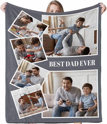 Miniatura 2 de D-Story Manta de hijo, divertidas mantas personalizadas con fotos, regalo para papá, manta de disfraz, regalo para hija, regalos personalizados para