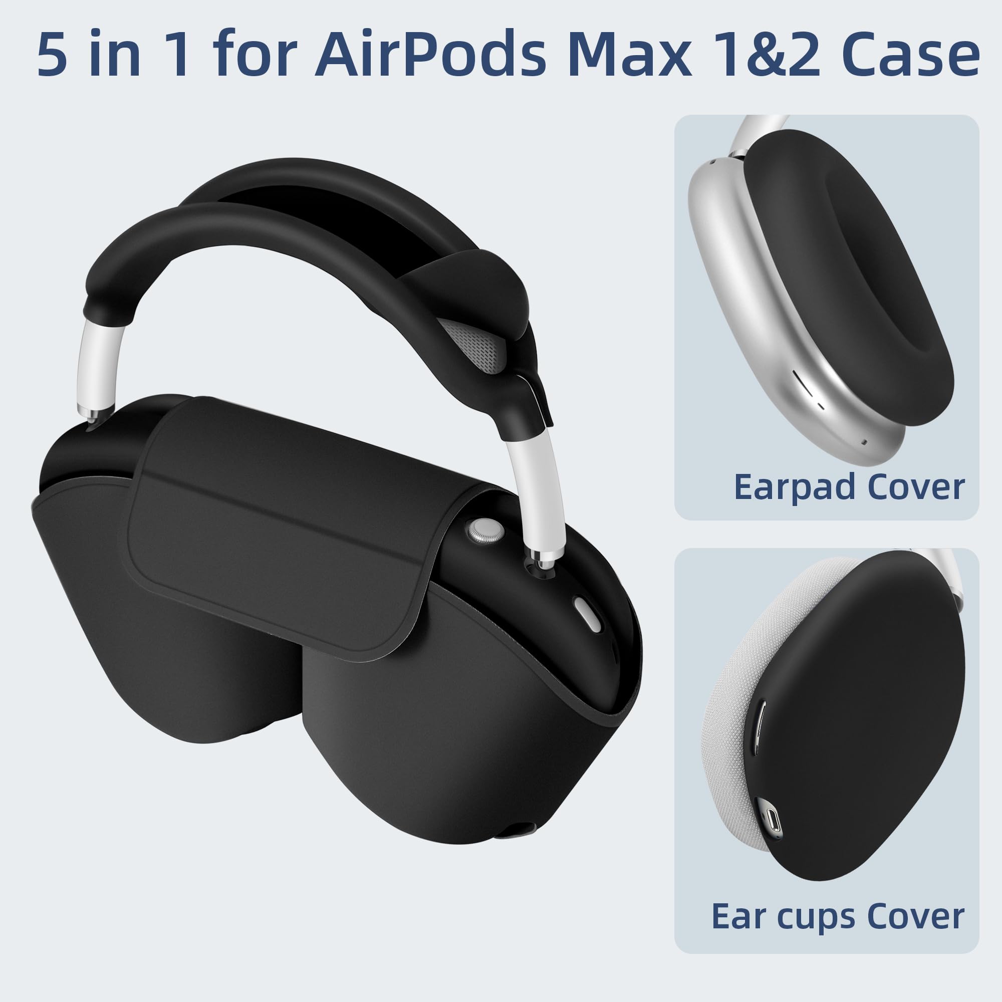 Amazon.com: 【5 in 1】 Compatible with Airpods Max 2/1 Smart Case