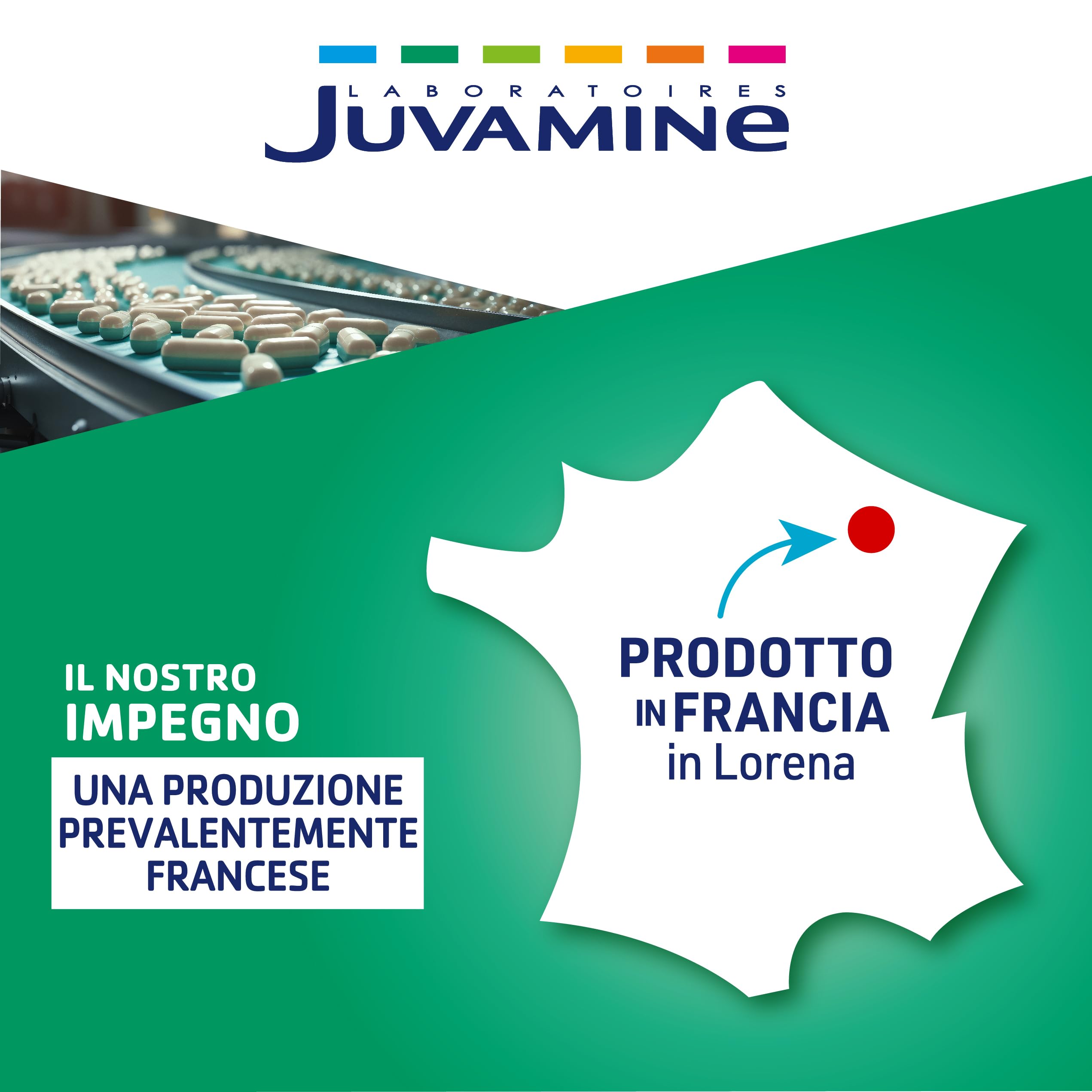 JUVAMINE Lievito di birra, bellezza della pelle, dei capelli e delle unghie, vitalità, vitamine B1, B2, B3, B5, B6, B8, B9 e B12 + zinco, programma di 5 mesi, prodotto in Francia