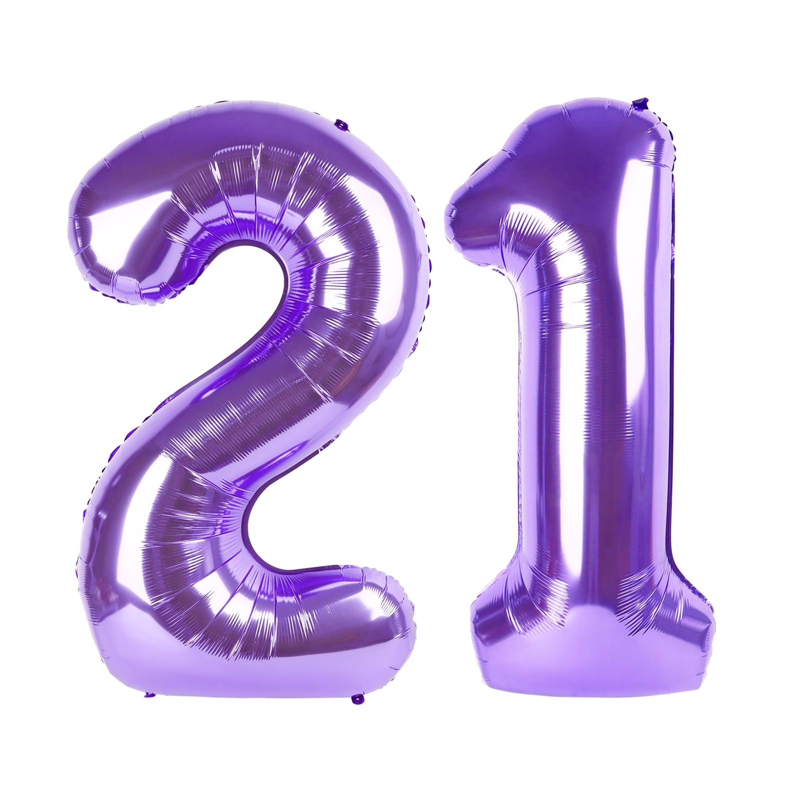 IWERP Purple Number 21 Balloon 40 inch | Birthday Decorations for Girls Boys Party Supplies - main product image