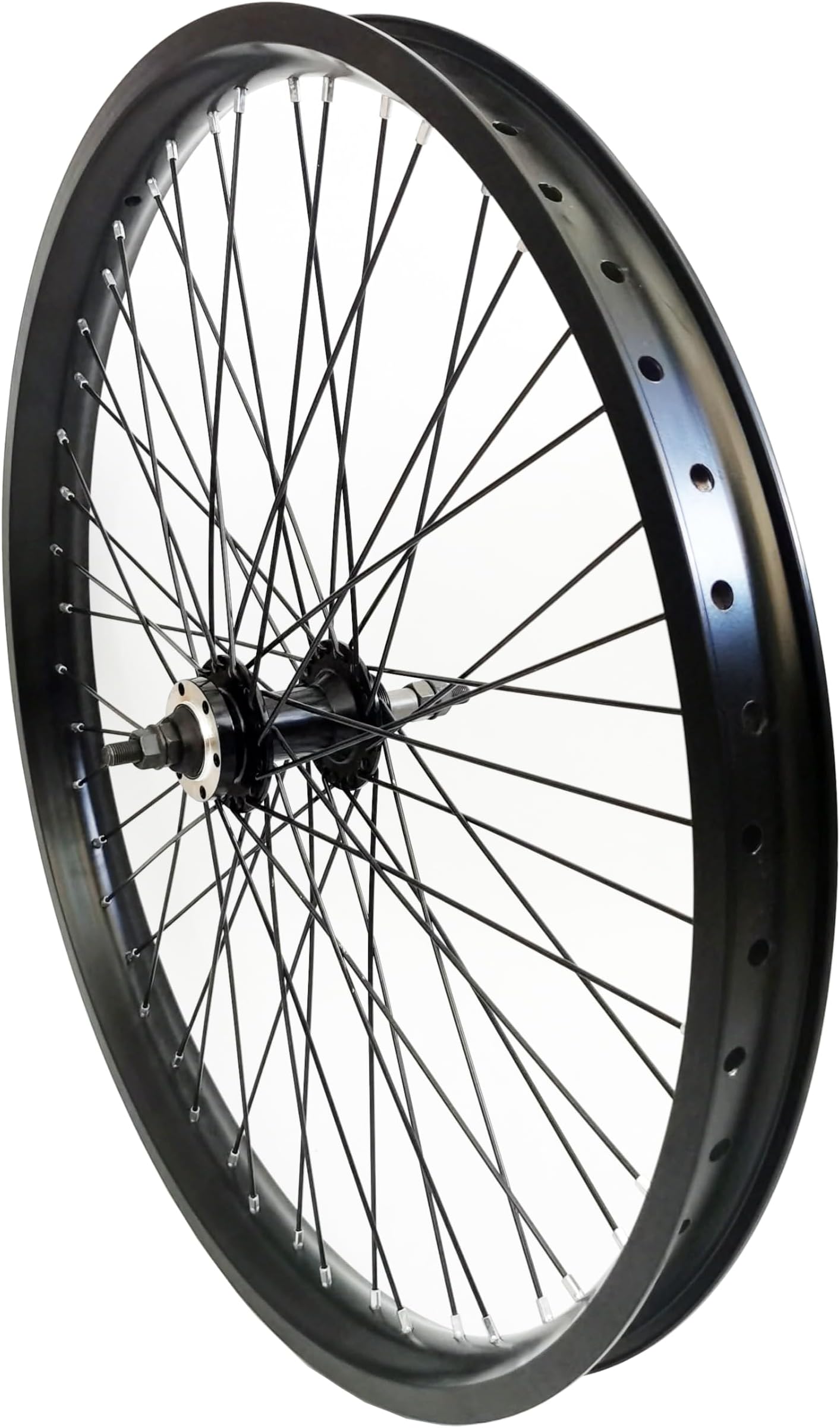 20"/26" x 1.85" Heavy Duty Bicycle Rear Wheel Rim 12 Gauge 48 Spokes, Double Wall Aluminum Alloy Bike Rear Rim 135mm - Disc Brake