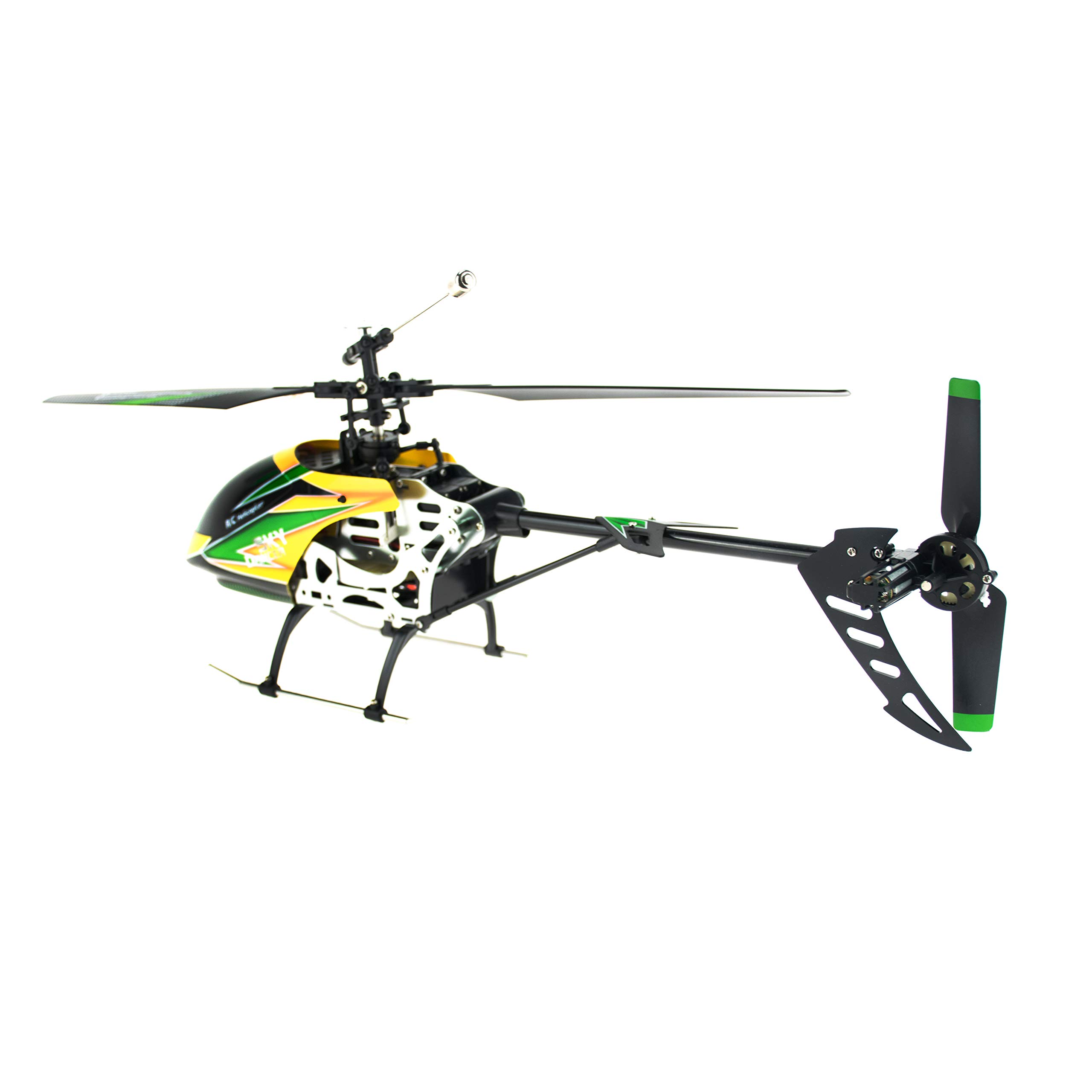 efaso RC Helikopter V912 z silnikiem bezszczotkowym – 2,4 GHz, 4-kanałowy helikopter Single Blade Gyro kompletny RTF