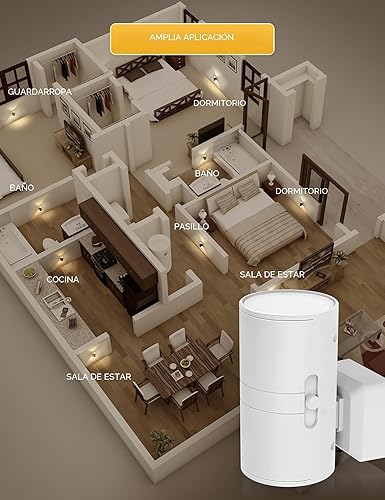 Miniatura 7 de L LOHAS LED Luz nocturna enchufable, luces nocturnas enchufables a la pared, sensor de luz, 0-100 lm, blanco suave 3000 K, luz nocturna regulable,