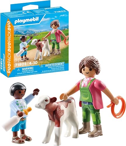 Playmobil Playmobil 71803 Granjero con Ternero - Novedades 2025 - El Mundo Click 1 Playmobil 71803 · DUO FERMIERE ET ENFANT + VEAU PLL