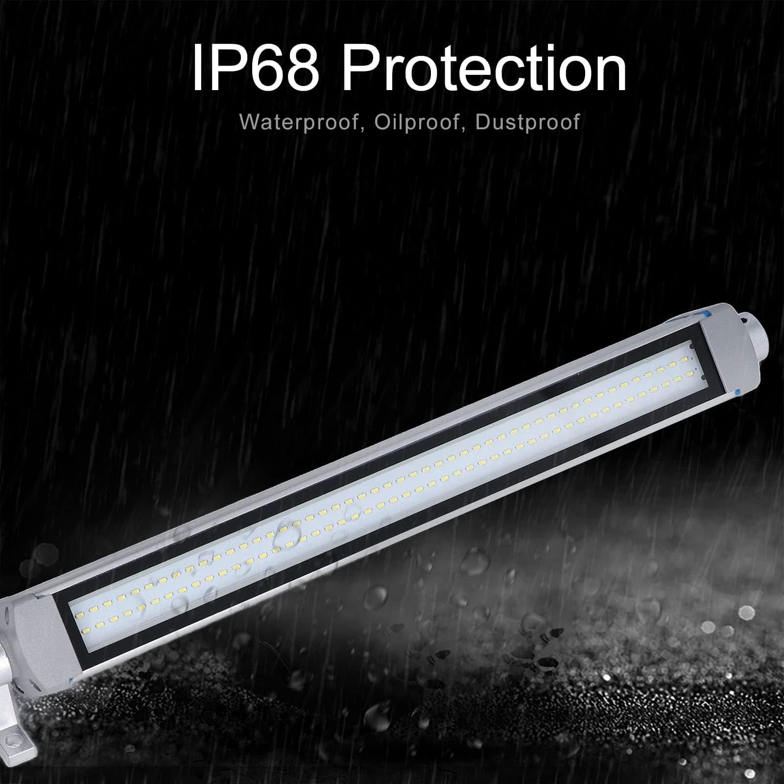 Lampada LED per macchina, IP68, tubo di luce per illuminazione industriale CNC, 10 W, 24 V