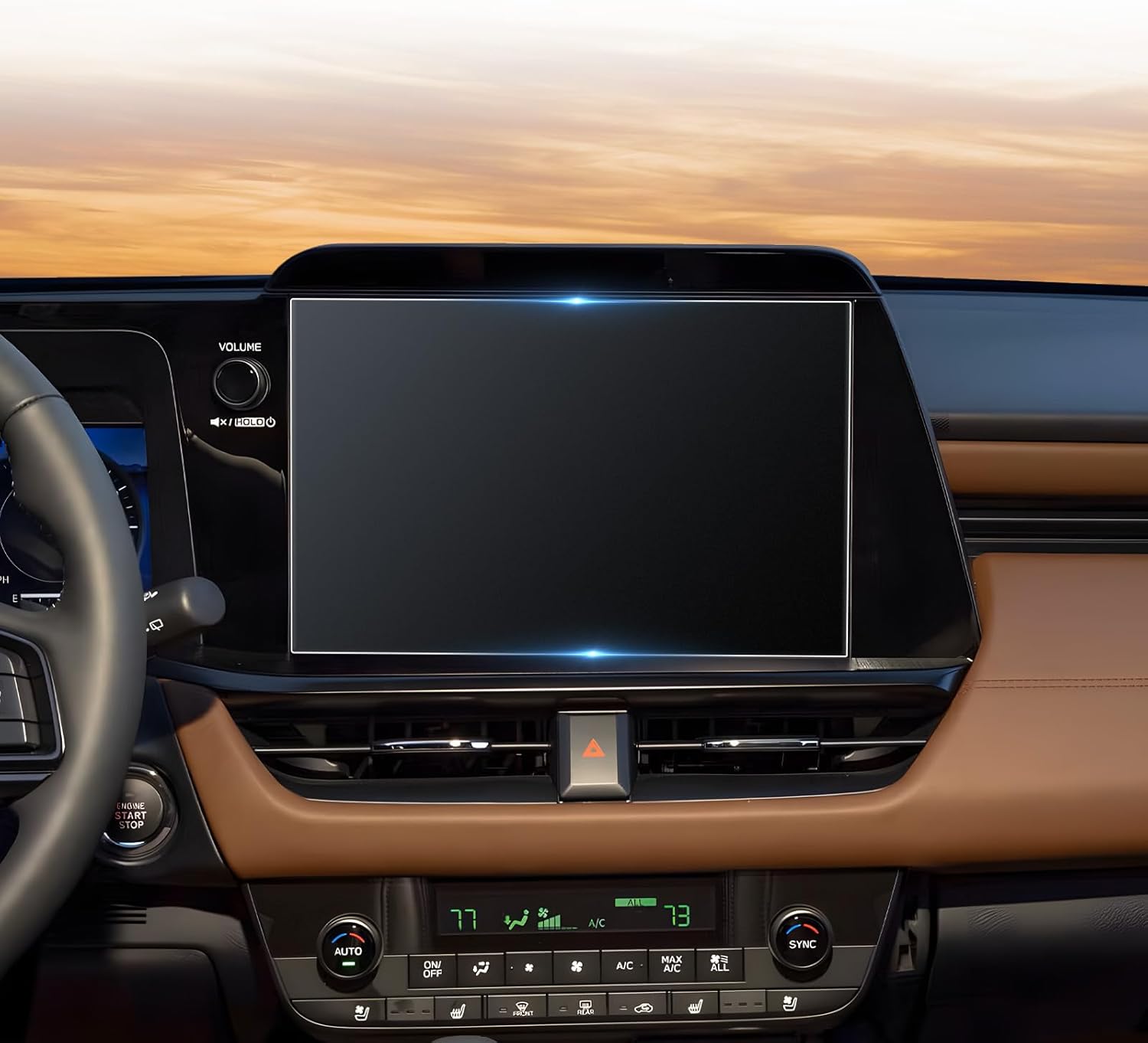 CDEFG For 2026 Subaru Outback Screen Protector - 3PCS Matte Anti Glare Tempered Glass - 12.1 Inch & 12.3 Inch & A/C- 2026 Outback Touchscreen & Dash & A/C Accessories