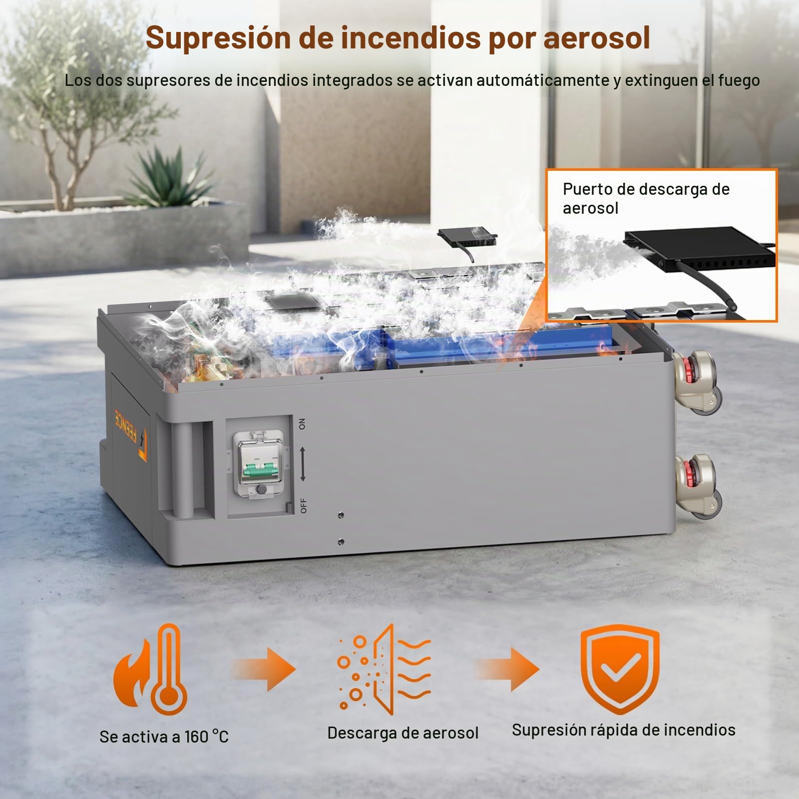 Batería LiFePO4, 48 V, 320 Ah, 16,384 kWh, almacenamiento de energía y disyuntores, 200 A, BMS RS485/CAN/RS232 con Bluetooth/WiFi para la alimentación de emergencia en el hogar, sistemas