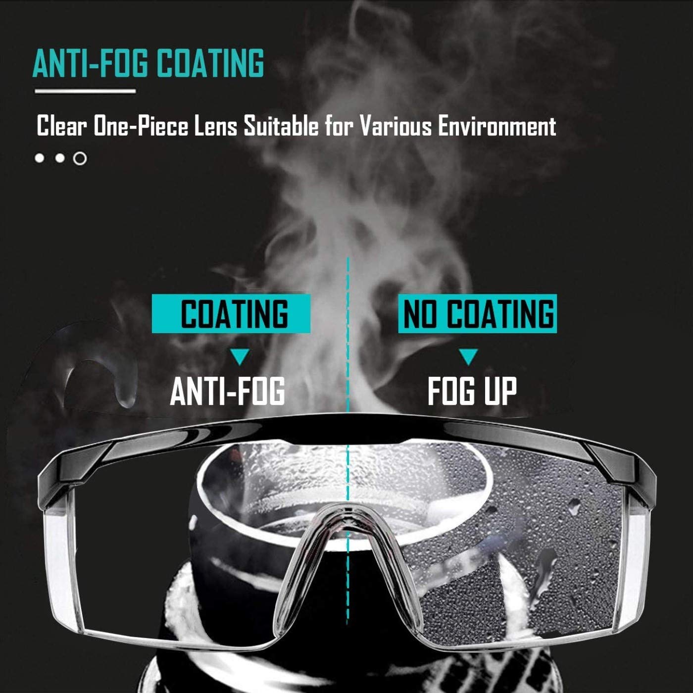 3 Lunettes De Protection Anti-Buée Et Anti-Rayures - UV400 - Polycarbonate - Réglables Pour Travail/Bricolage