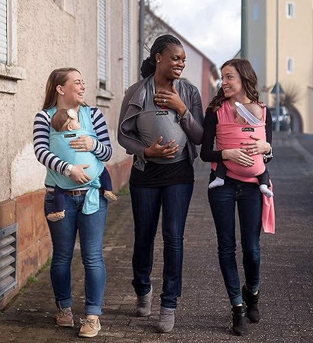 Miniatura 8 de CuddleBug Portabebés manos libres  Envoltura suave y elástica  Recién nacido a niño pequeño 7-35 libras  Talla única  Soporte saludable para todas