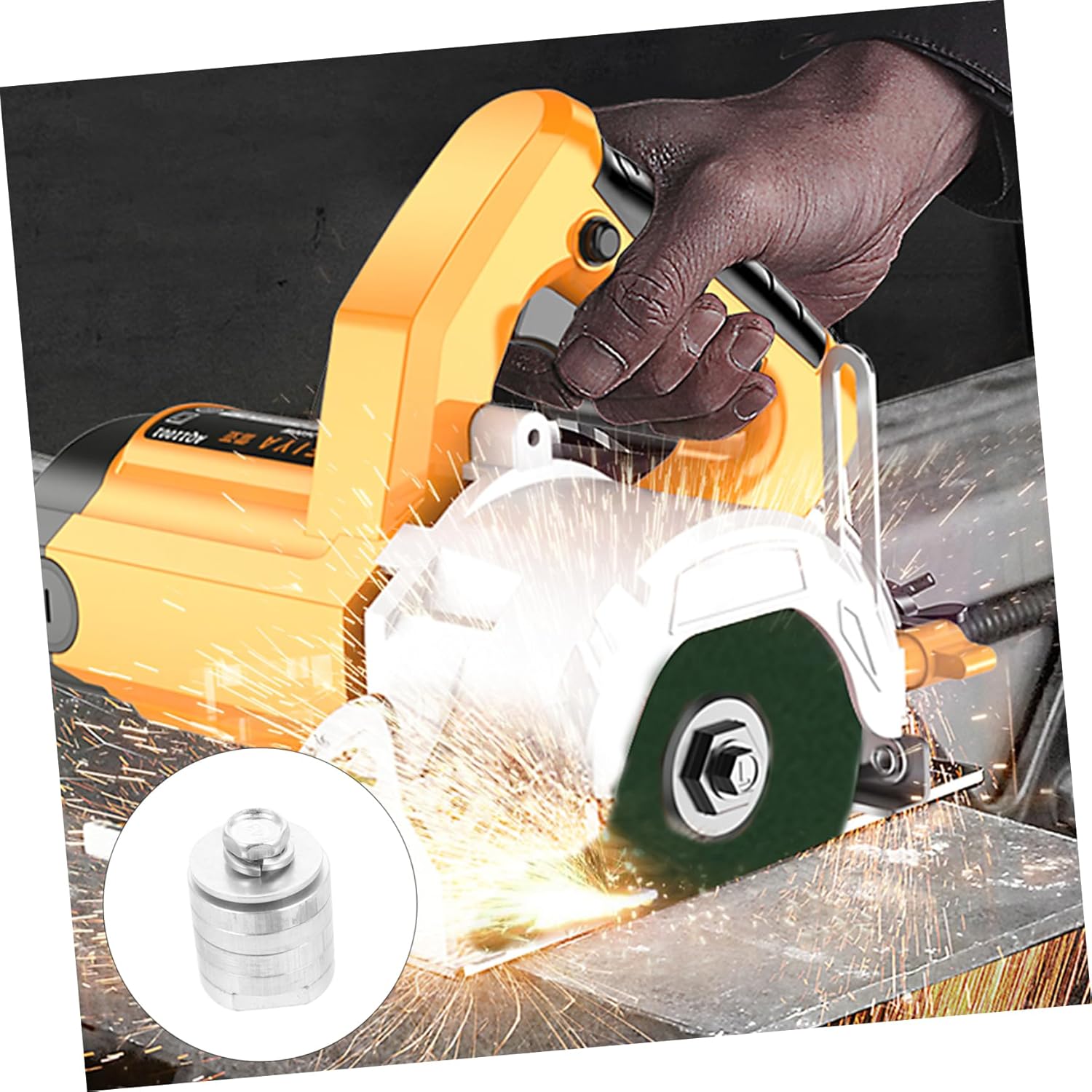 TEHAUX 2pcs Angle Conversion Adapter for Slotting Machine Easy Installation Material Compatible Model Angle Grinders Multi-use Refitting Tool