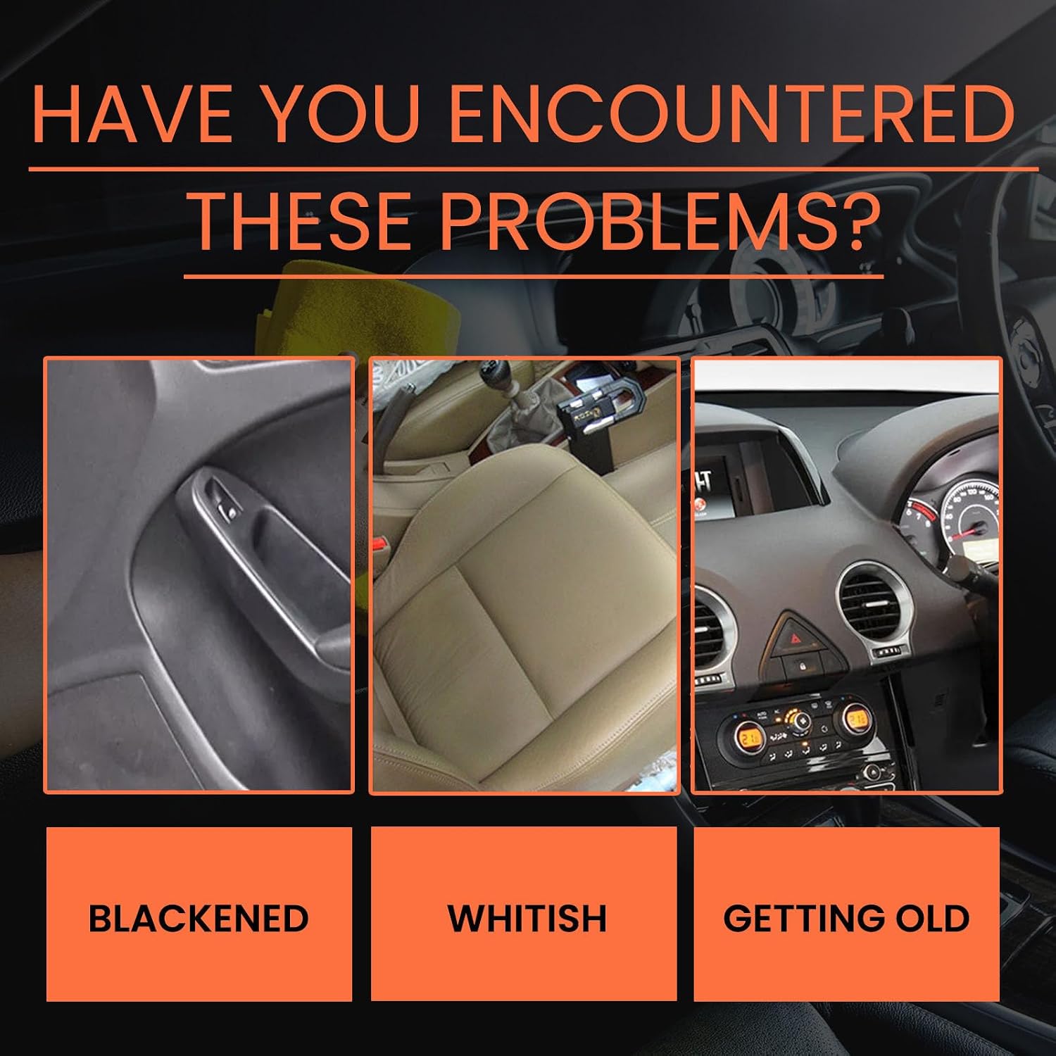 Peiiwdc Interior Trim Restorer, Car Interior Rubber Revitalizing